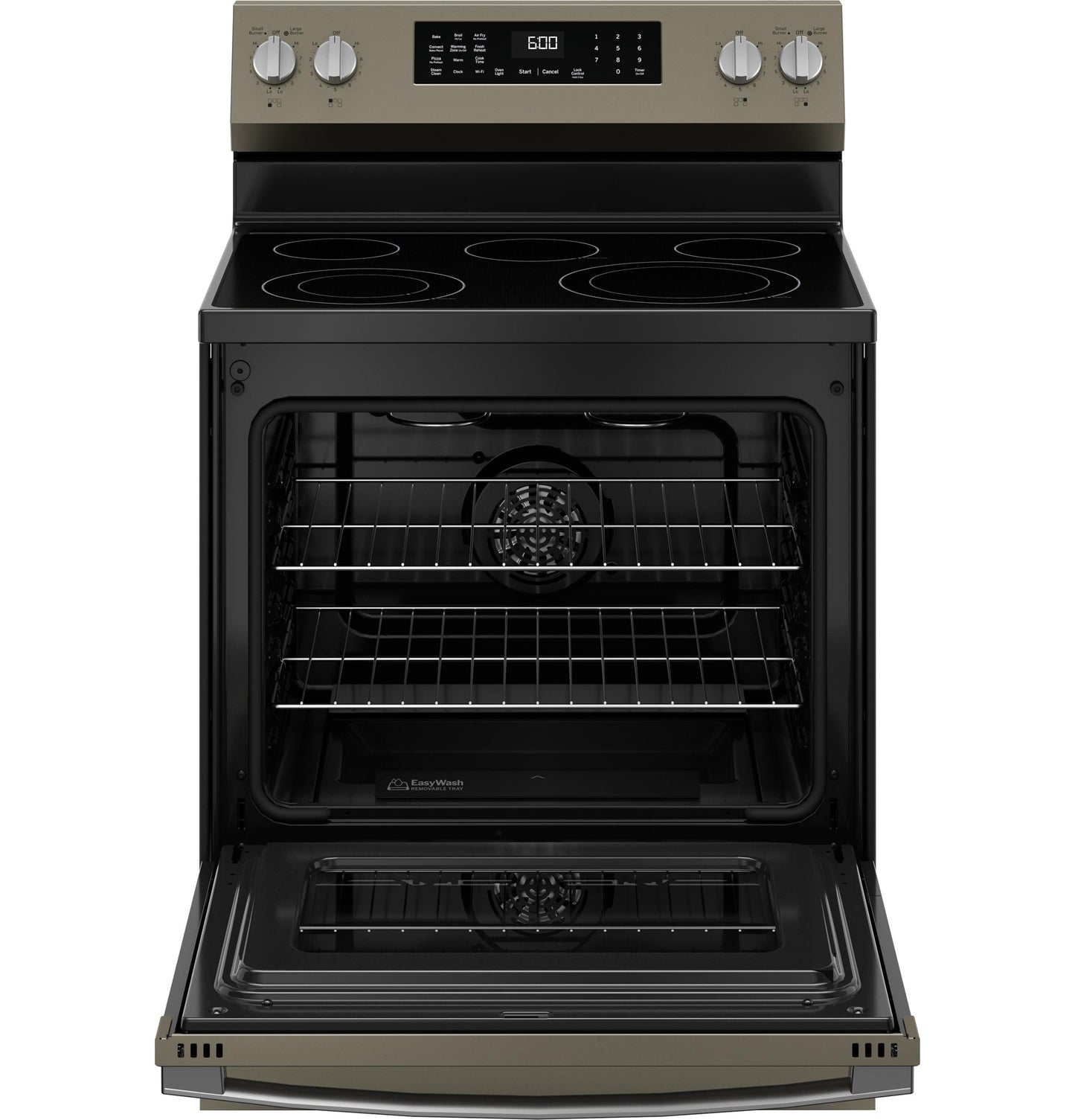 GRF600AVES GE® ENERGY STAR® 30" Free-Standing Electric Convection Range with No Preheat Air Fry and EasyWash™ Oven Tray