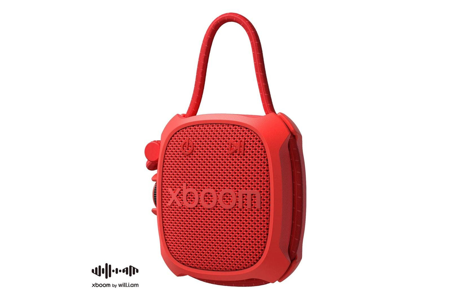 ROCKCNOALRE LG xboom Rock  Bluetooth Speaker  xboom Signature Sound by will.i.am for Outdoor Adventures, Red