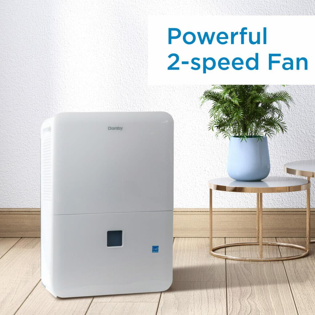DDR050BJP2WDB Danby 50 Pint Dehumidifier with Pump in White