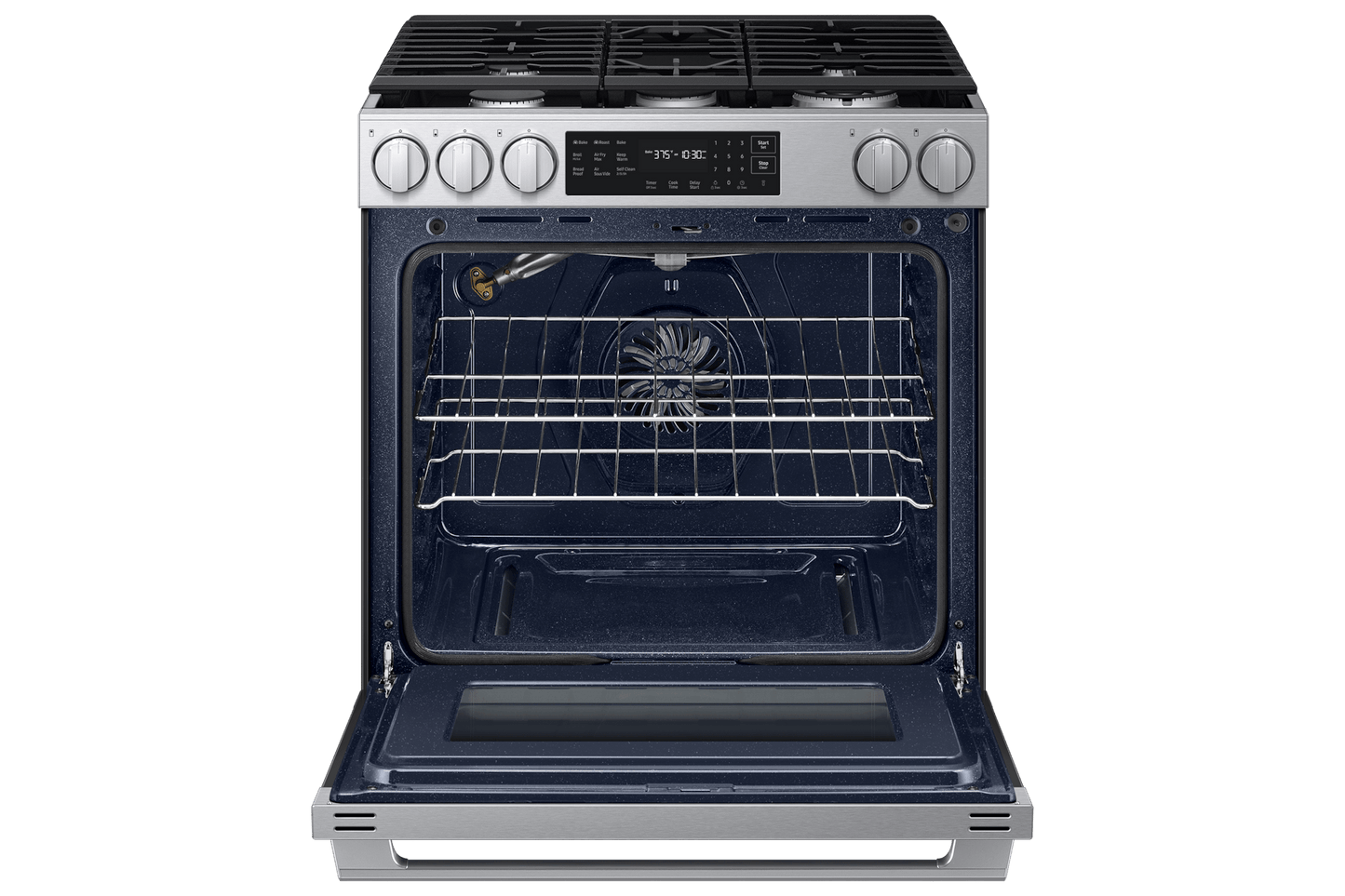 Samsung NSG80H60SR Bespoke Smart Slide-in Gas Range Pro Style Design  Air Fry Max  True Convection