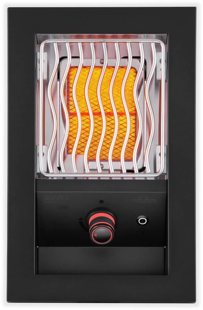 Napoleon Bbq BIB10IRPMK Built-in 700 Series Single Infrared Burner with Matte Black Cover , Propane, Matte/Matt Black