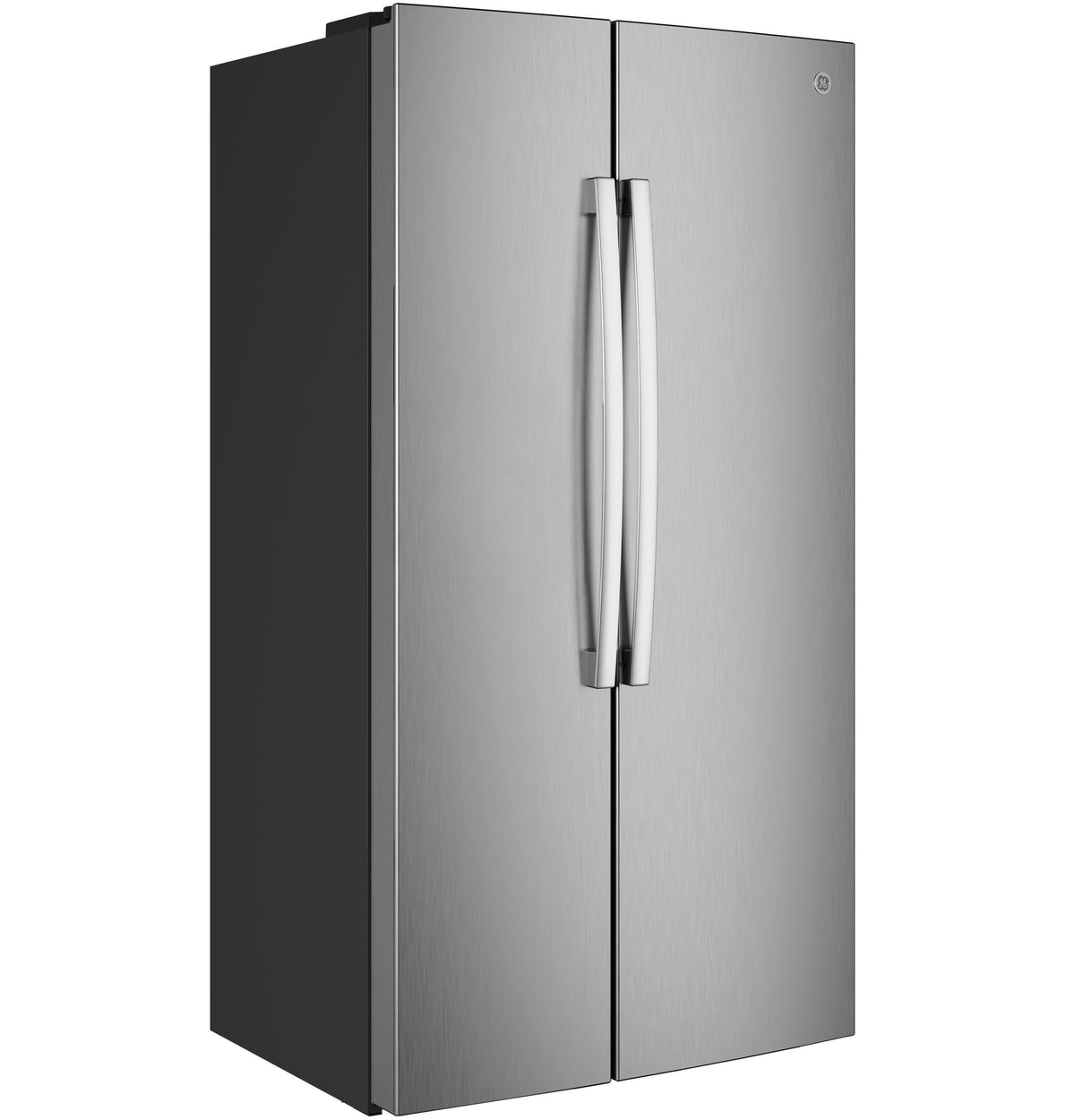 GKS24NYYFS GE® 24.2 Cu. Ft. Counter-Depth Side-By-Side Refrigerator with Internal Dispenser and In-Door Icemaker