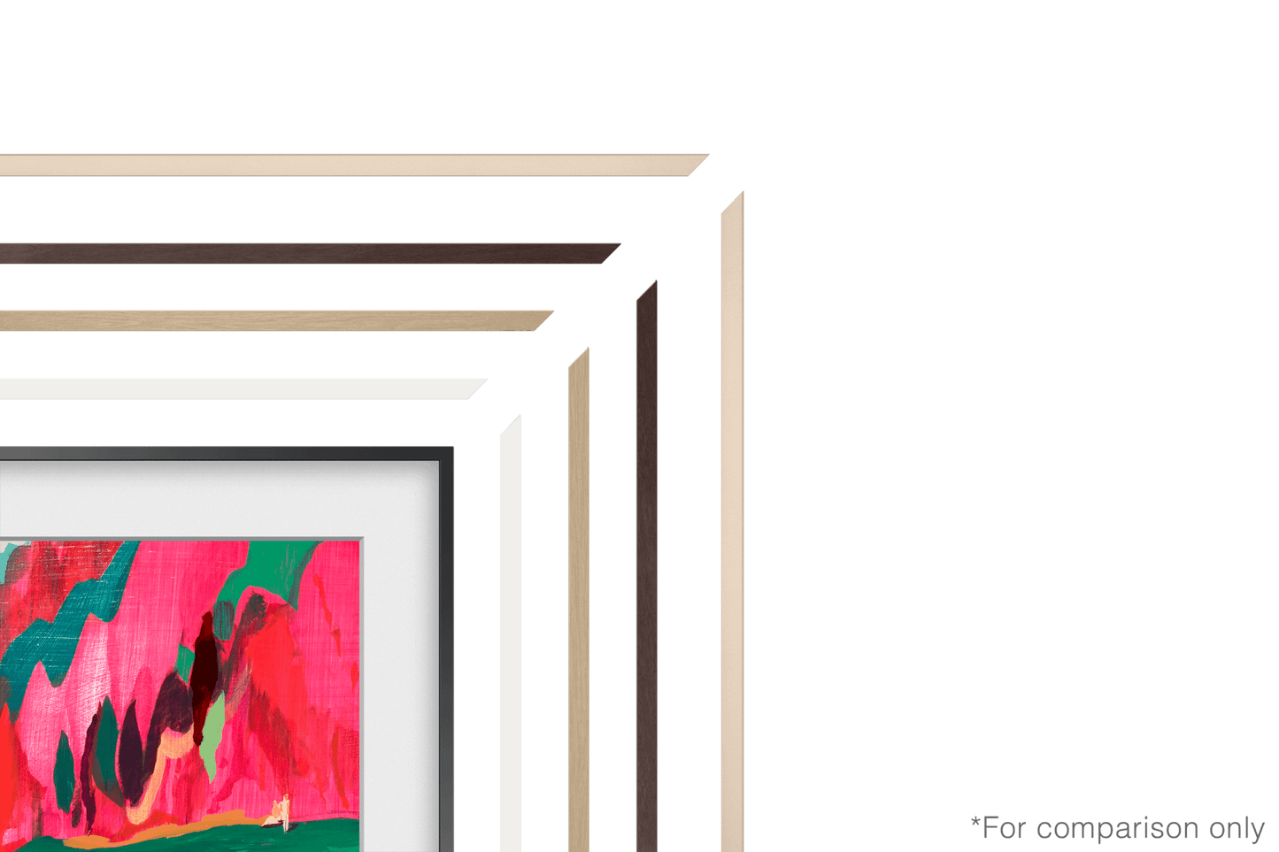 Samsung VGSCFF85SGMZA 85 Inch The Frame Custom Bezel - Sand Gold Metal Magnetic Attachment  Easy Install  Premium Finish