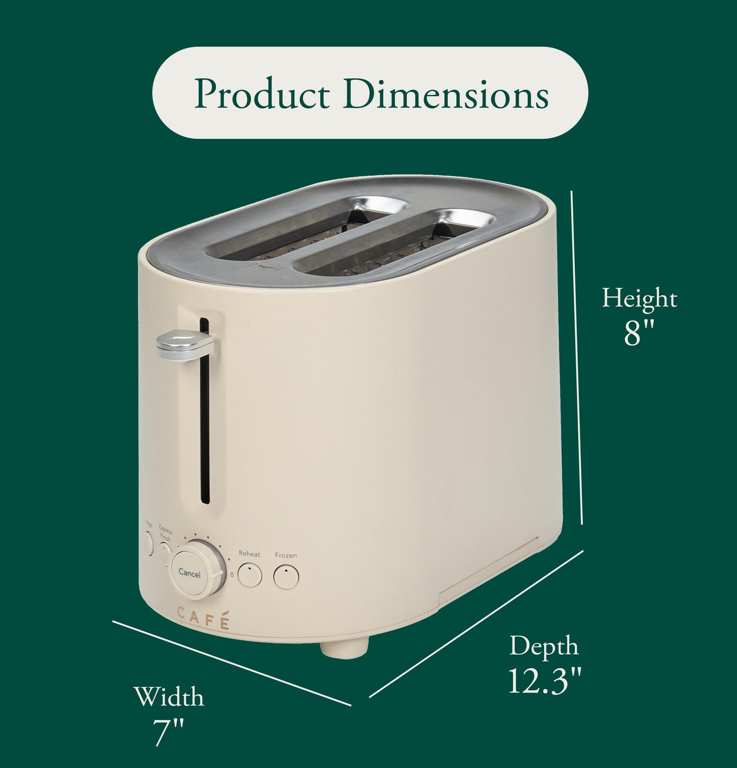 Cafe C9T2MA1ZC1 CAF(EBACK)™ Express Finish Toaster