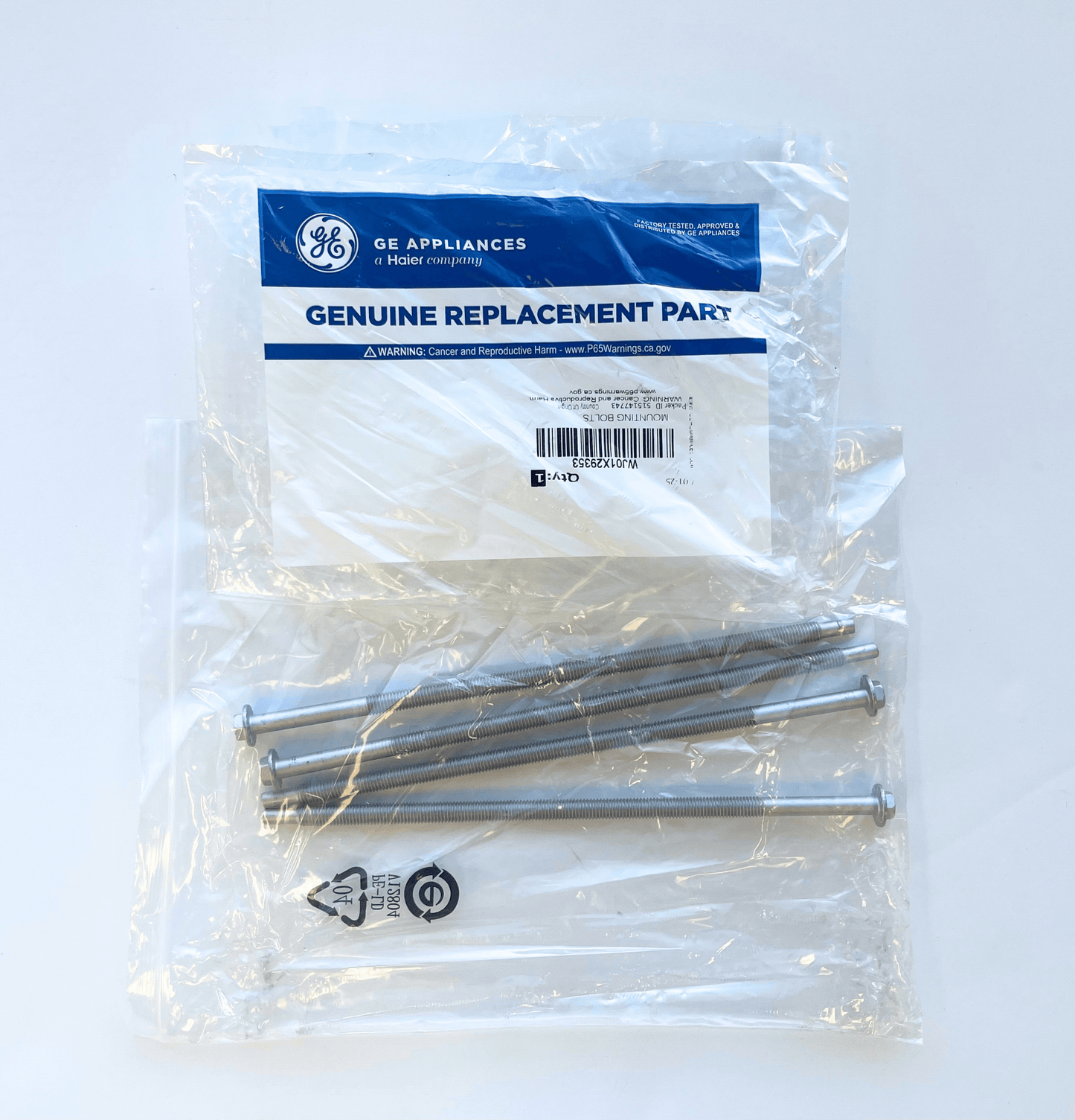 RPLMB4TM1 GE Profile™ Mounting Bolt Tiny, 2.5", 25 bags 100 total