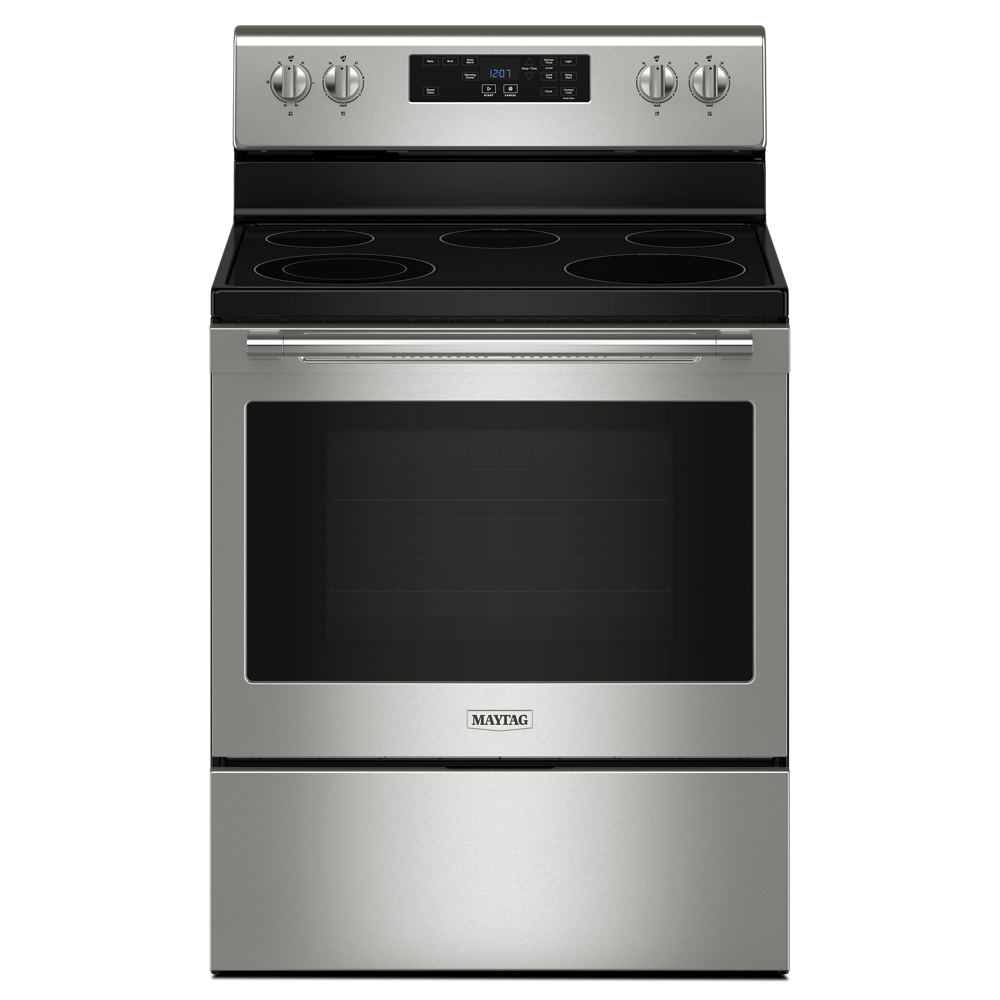 Maytag MER4800PZ 30-inch Wide Electric Range with Steam Clean - 5.3 cu. ft.