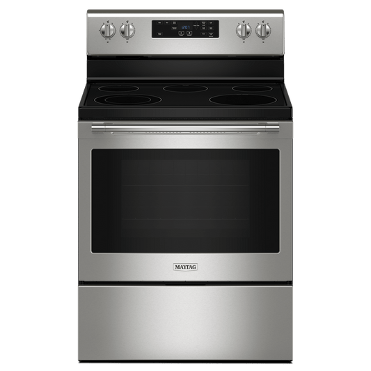 Maytag MER4800PZ 30-inch Wide Electric Range with Steam Clean - 5.3 cu. ft.