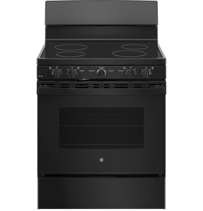 JB480DYBB GE® ENERGY STAR® 30" Free-Standing Electric Radiant Smooth Cooktop Range