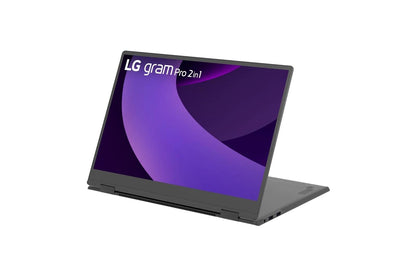 16T90TPKAPB6U1 LG gram Pro 2-in-1 16 Inch, Windows 11 Pro, Lightweight Laptop, Intel® Core™ Ultra 7, 32GB RAM, 1 TB SSD, Black
