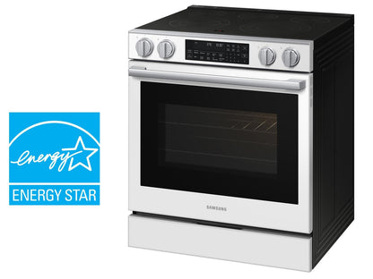 Samsung NSE90H63SW Bespoke Smart Slide-in Electric Range Pro Style Elite Design  Illuminated Knobs  Air Fry Max