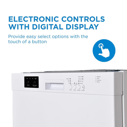 DDW2400EW Danby 24" Wide Built-in Dishwasher in White