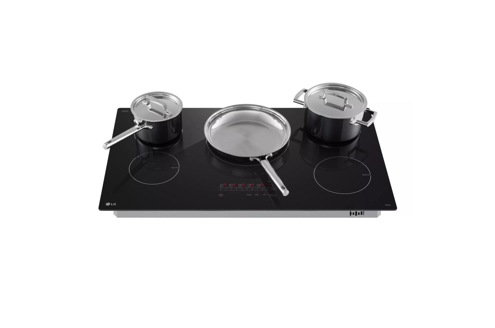 LG Smart Induction Cooktop 30-Inch In Black Glass - CBIH3013BE