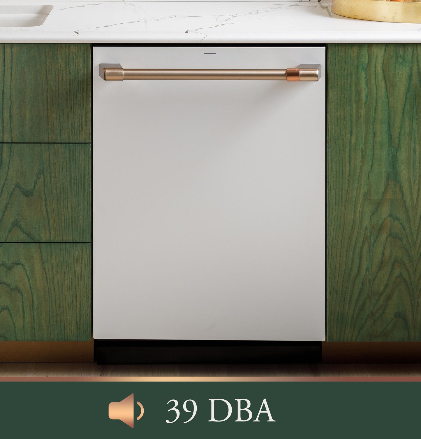 Cafe CDT888P4VW2 CAF(EBACK)™ CustomFit ENERGY STAR Stainless Interior Smart Dishwasher with Ultra Wash Top Rack and Dual Convection Ultra Dry, LED Lights, 39 dBA