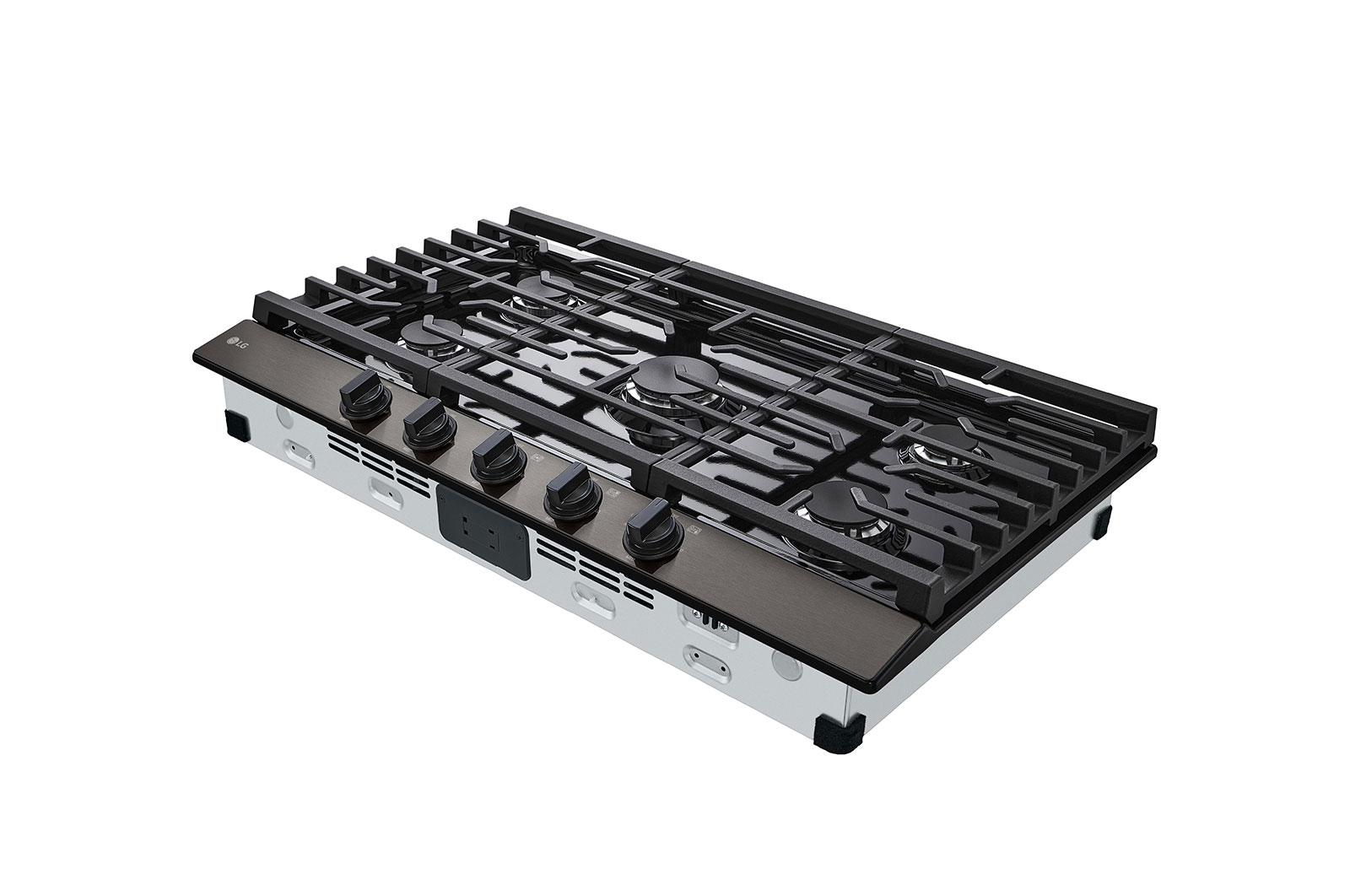 Lg 36" Gas Cooktop with UltraHeat™ 20K BTU Burner