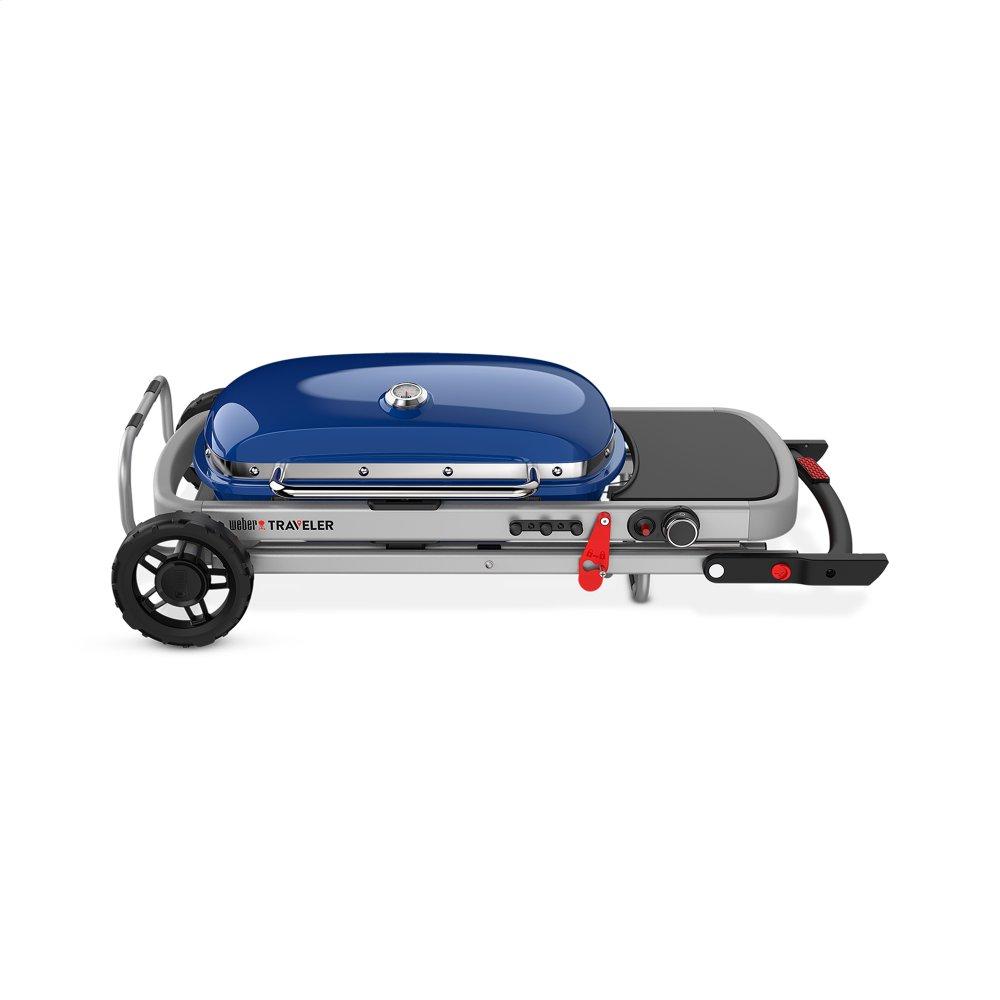 9020001 Weber Traveler® Portable Gas Grill - Deep Ocean Blue