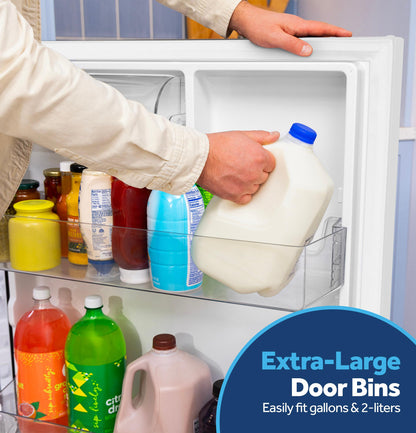 GPS19KGZWW GE 19 Cu. Ft. Garage Ready Top-Freezer Refrigerator