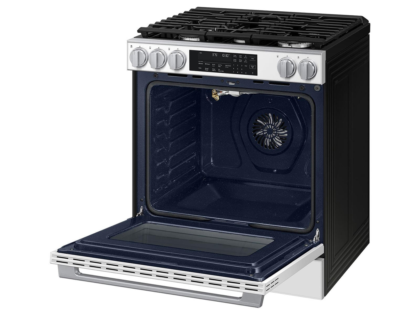 Samsung NSG90H60SW Bespoke Smart Slide-in Gas Range Pro Style Elite Design  Illuminated Knobs  Air Fry Max