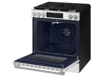 Samsung NSG90H60SW Bespoke Smart Slide-in Gas Range Pro Style Elite Design  Illuminated Knobs  Air Fry Max