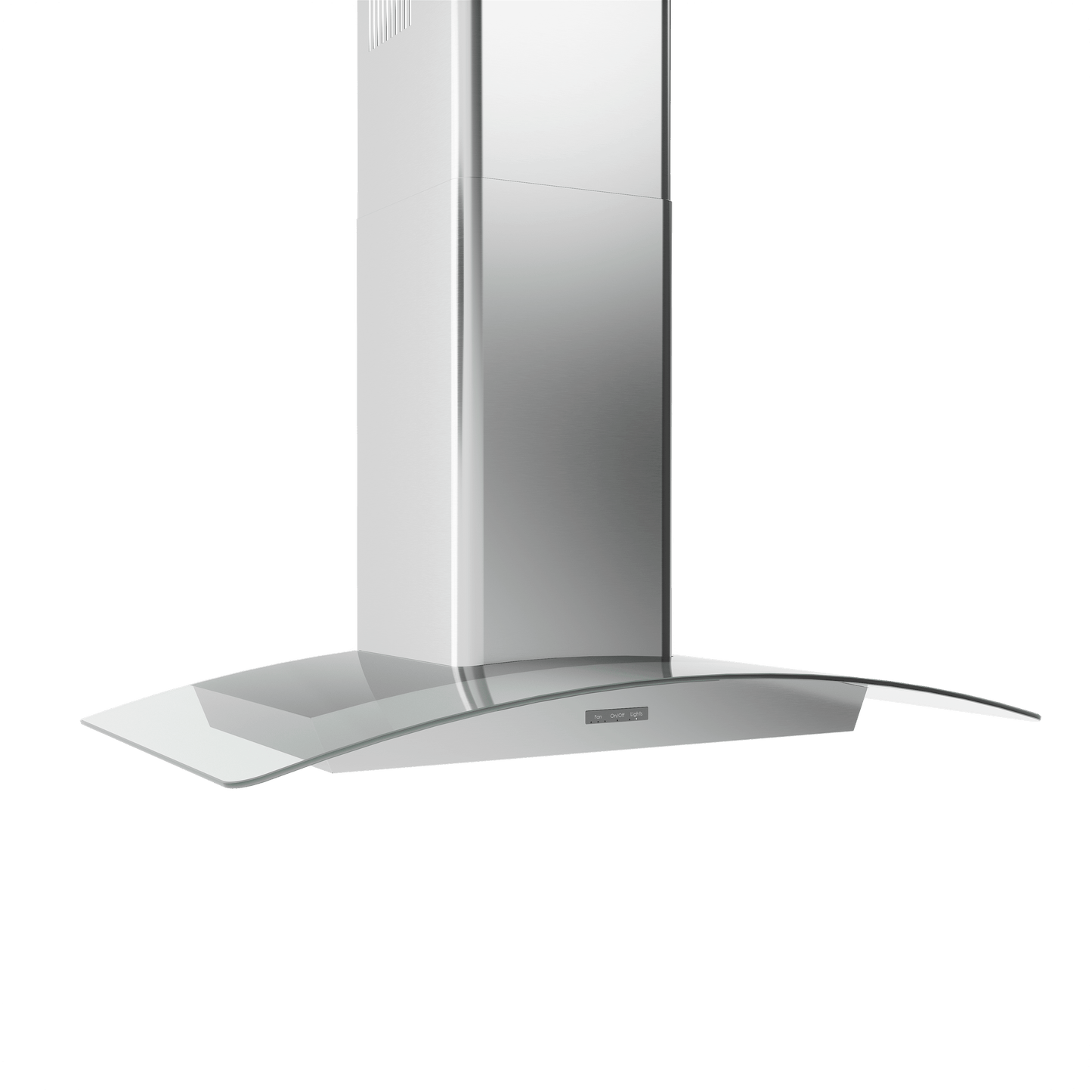 Zephyr BMIE36CG Brisas Curved Glass Chim. Wall, 36" G, 600 CFM, ACT, LED