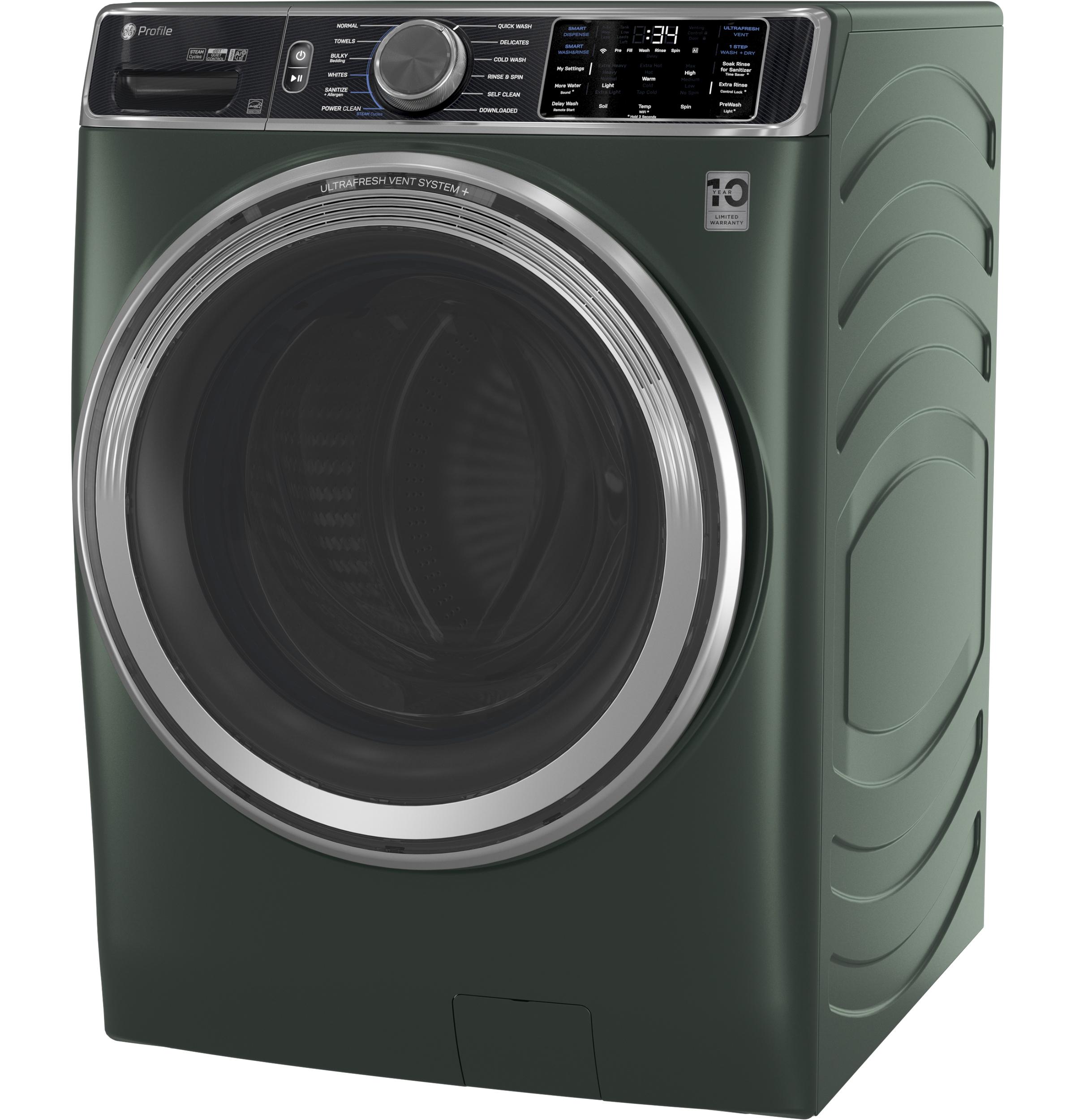 PFW955SPWGN GE Profile™ 5.5 cu. ft. Capacity Smart Front Load ENERGY STAR® Steam Washer with UltraFresh Vent System+ and Smart Wash & Smart Rinse