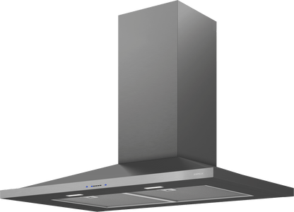 Zephyr ZANM90DBS Anzio Wall, 90cm, Black SS, LED, 600 CFM w/ACT
