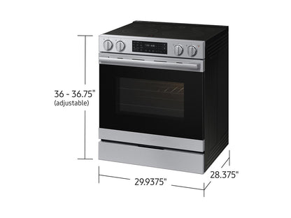 Samsung NSE80H63SR Bespoke Smart Slide-in Electric Range Pro Style Design  Air Fry Max  True Convection