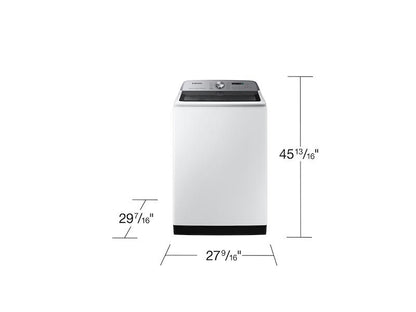 Samsung WA54CG7150AW 5.4 cu. ft. Smart Top Load Washer with Pet Care Solution and Super Speed Wash in White