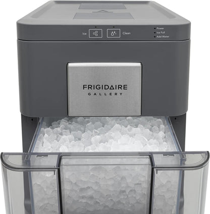 Frigidaire EFIC255BLACK 44-lb Touchscreen Countertop Nugget Ice Maker with Self-Clean - Black