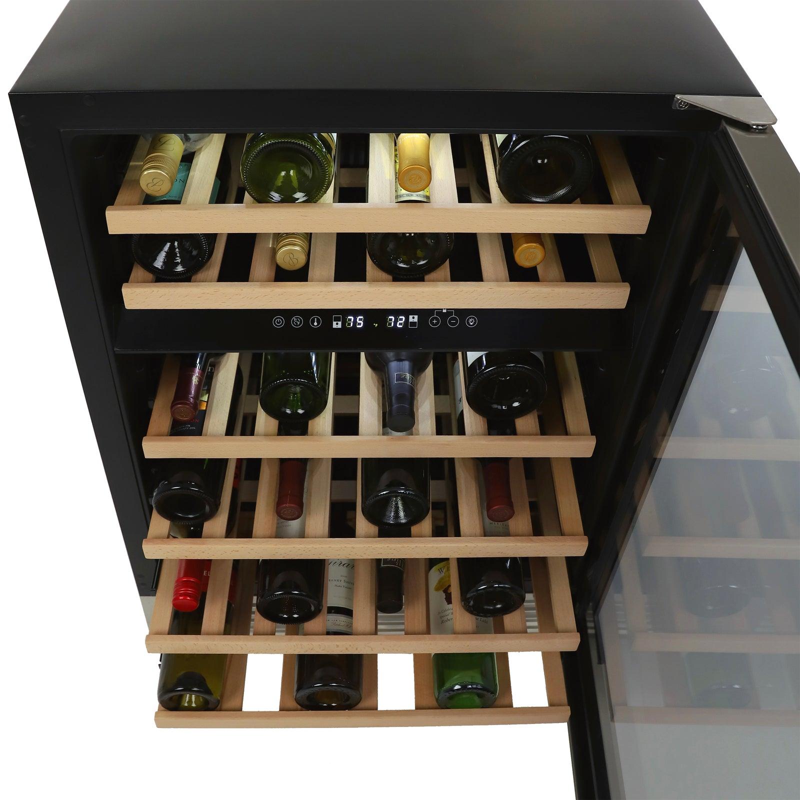 Avanti DESIGNER Series Dual-Zone Wine Cooler, 46 Bottle Capacity - Stainless Steel / 46 Bottles