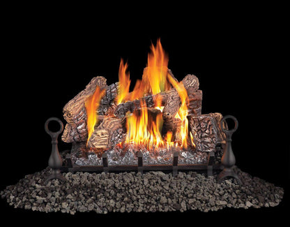 Napoleon Bbq GL30NE Fiberglow 30 Gas Log Set, Electronic ignition