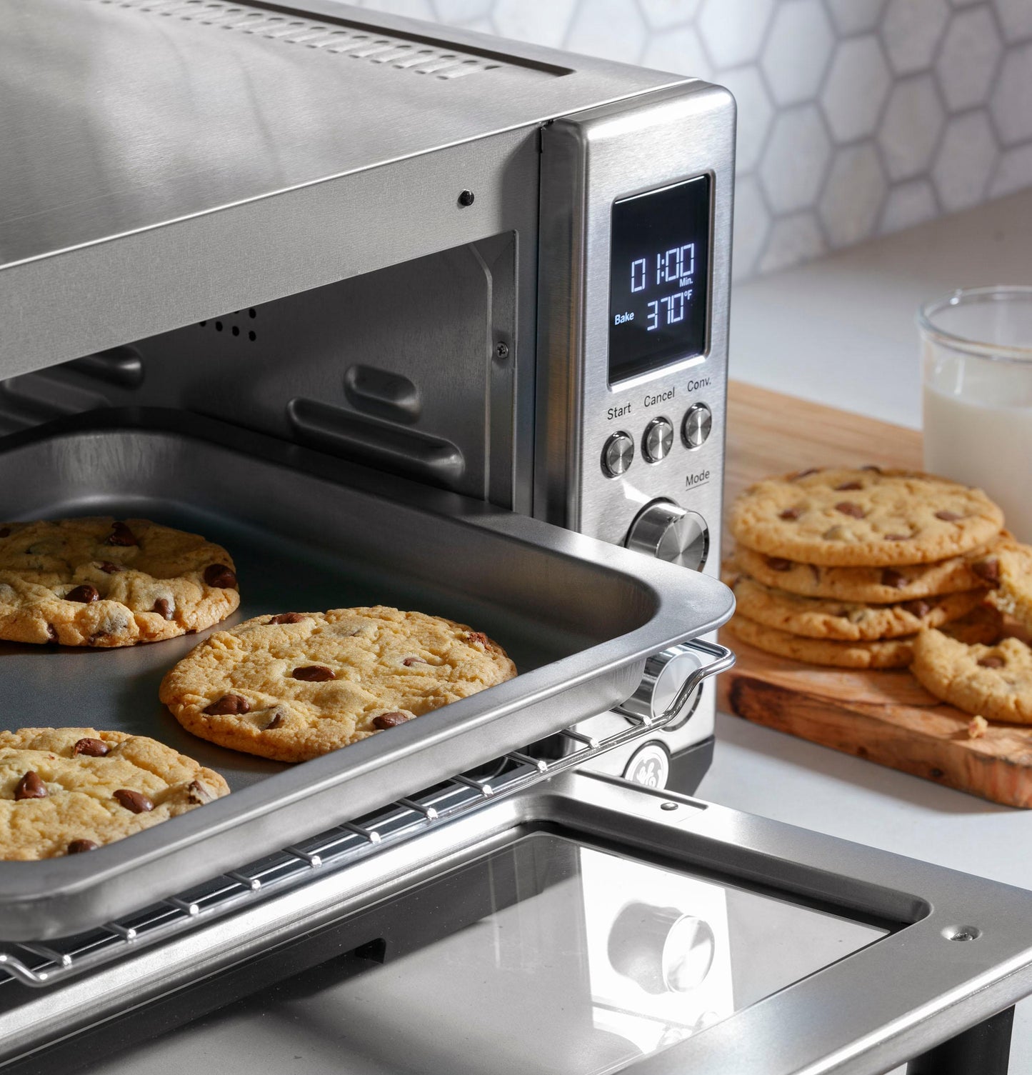 G9OCABSSPSS GE Quartz Convection Toaster Oven