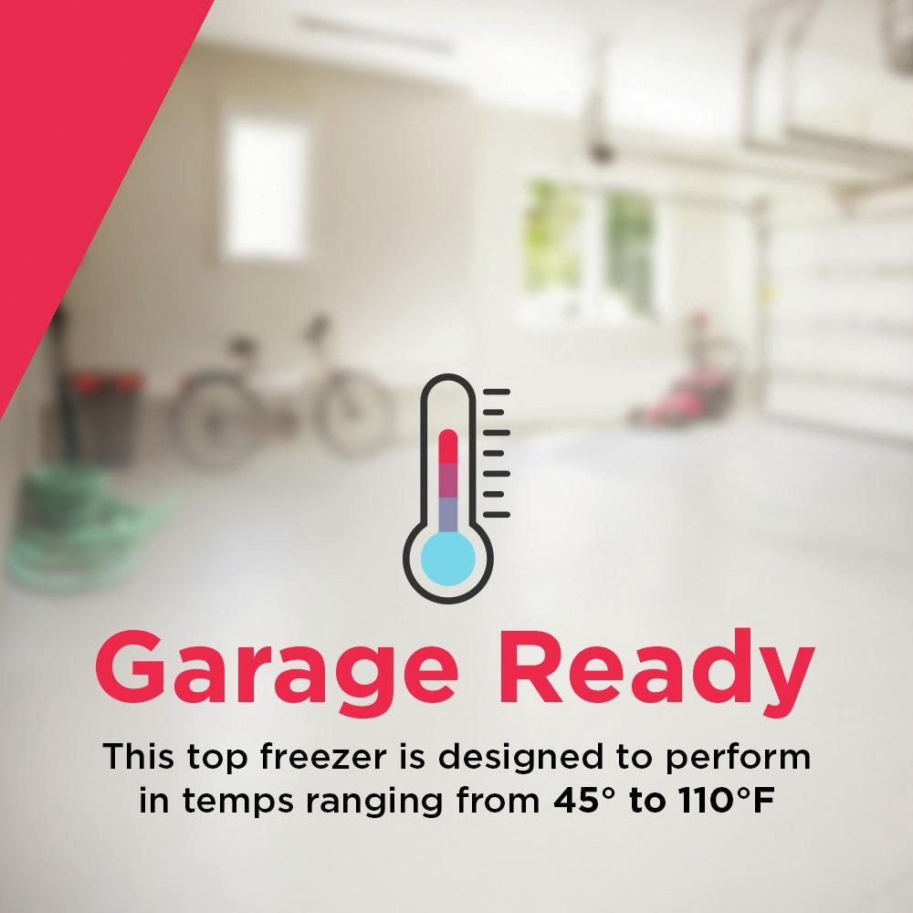 Frigidaire FFHT2045XW 20 Cu. Ft. Garage Ready Top Freezer Refrigerator