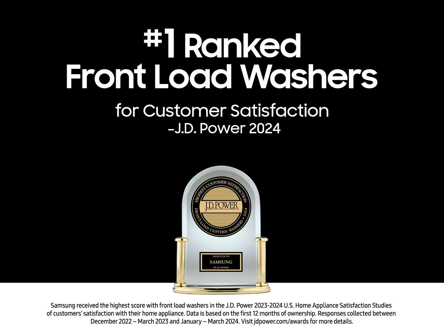 Samsung WF50BG8300AE Front Load Washer Super Speed Wash  Steam Wash  5.0 cu.ft.
