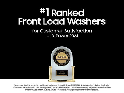 Samsung WF50BG8300AE Front Load Washer Super Speed Wash  Steam Wash  5.0 cu.ft.