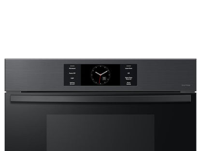 Samsung NQ70CG700DMTAA Bespoke 30" Microwave Combination Wall Oven with with Flex Duo™ in Matte Black Steel