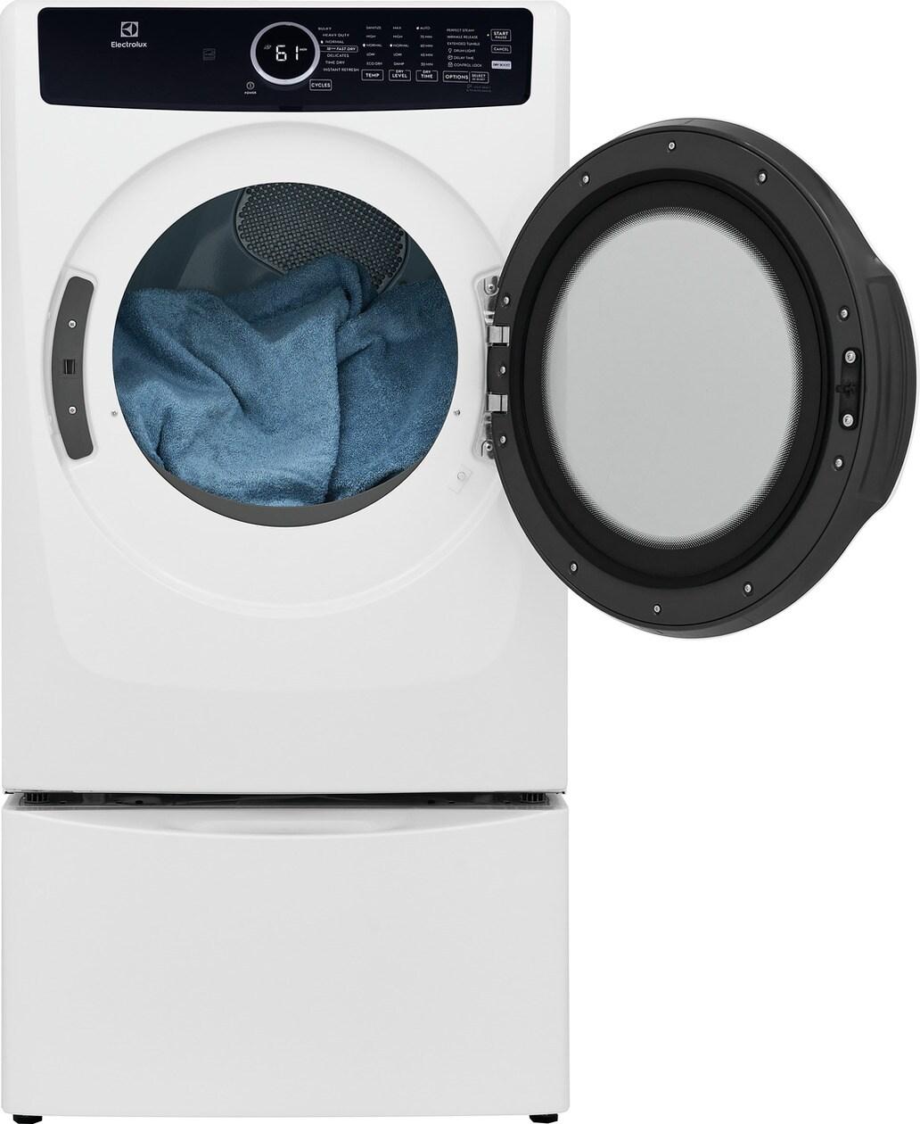 Electrolux ELFE7437AW Front Load Perfect Steam™ Electric Dryer with Instant Refresh - 8.0 Cu. Ft.