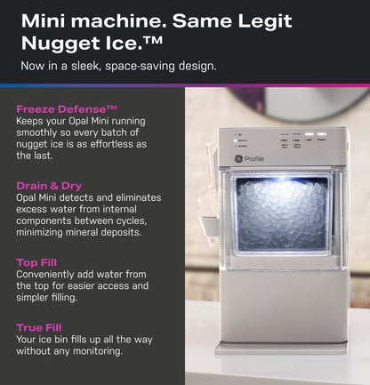 P4NM20BZLG GE Profile™ Opal™ Mini Nugget Ice Maker