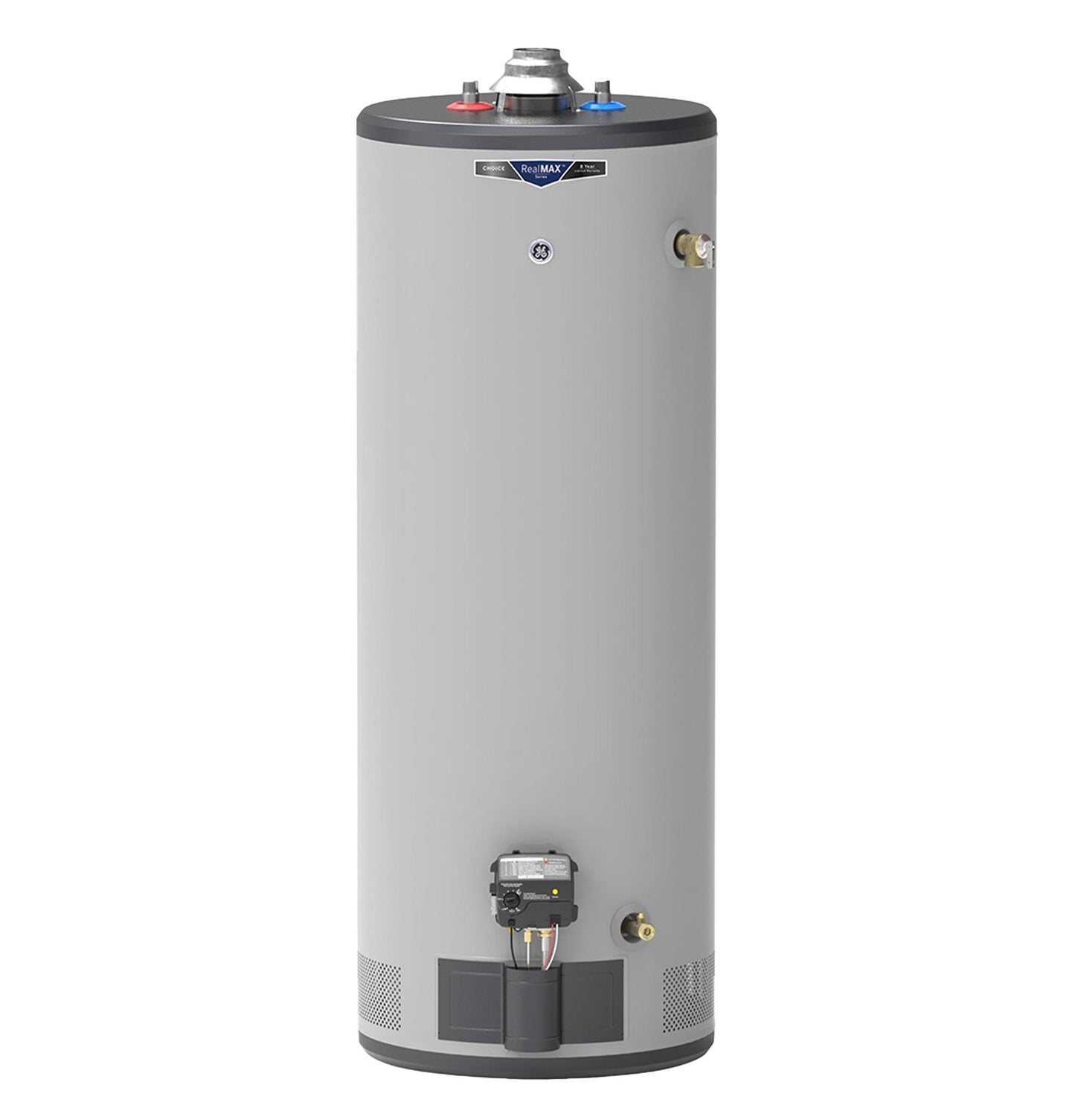 GG50T08BXR GE RealMAX Choice 50-Gallon Tall Natural Gas Atmospheric Water Heater