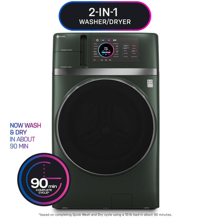 PFQ97HSPVGN GE Profile™ ENERGY STAR® 4.8 cu. ft. Capacity UltraFast Combo with Ventless Inverter Heat Pump Technology Washer/Dryer