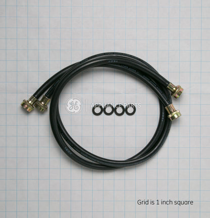 Ge Appliances WH41X10207 Washing Machine 2 Pack RUBBER INLET HOSE 4'