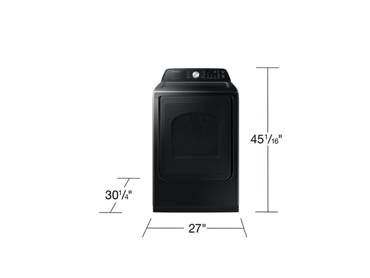 Samsung DVE47CG3500V Top Load Electric Dryer Wi-Fi & SmartThings  Sensor Dry  7.4 cu.ft.
