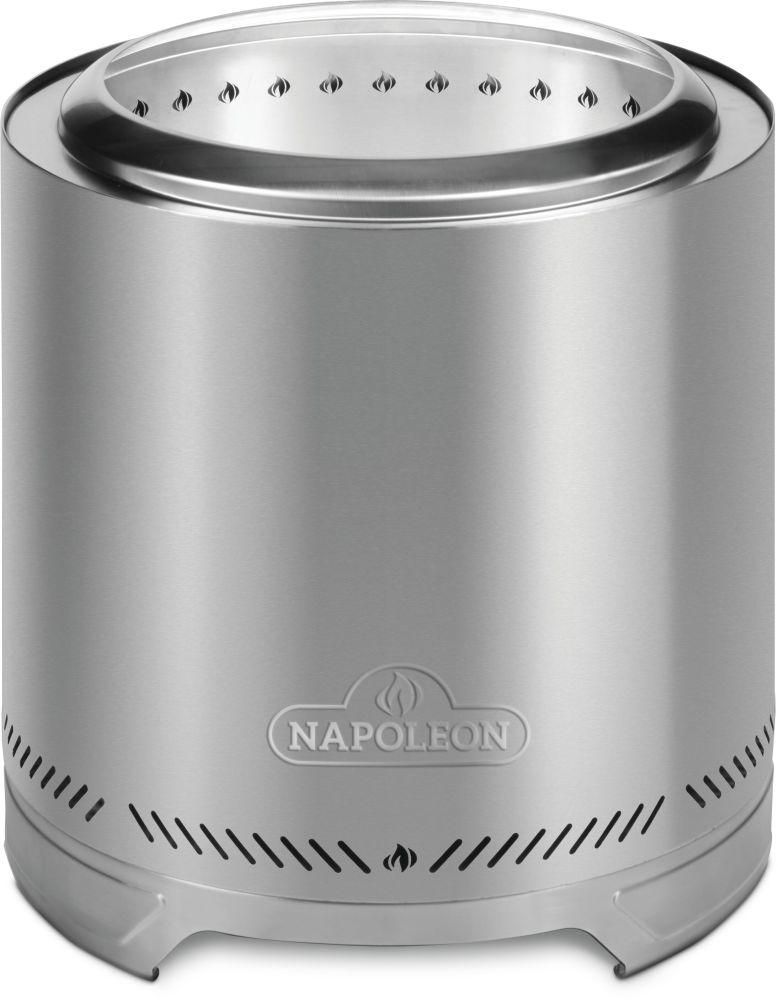 Napoleon Bbq NWFPMTISS Timberwolf Smokeless Fire Pit 18-inch, Stainless Steel , Wood, Stainless Steel