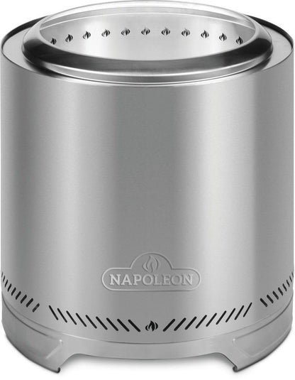 Napoleon Bbq NWFPMTISS Timberwolf Smokeless Fire Pit 18-inch, Stainless Steel , Wood, Stainless Steel