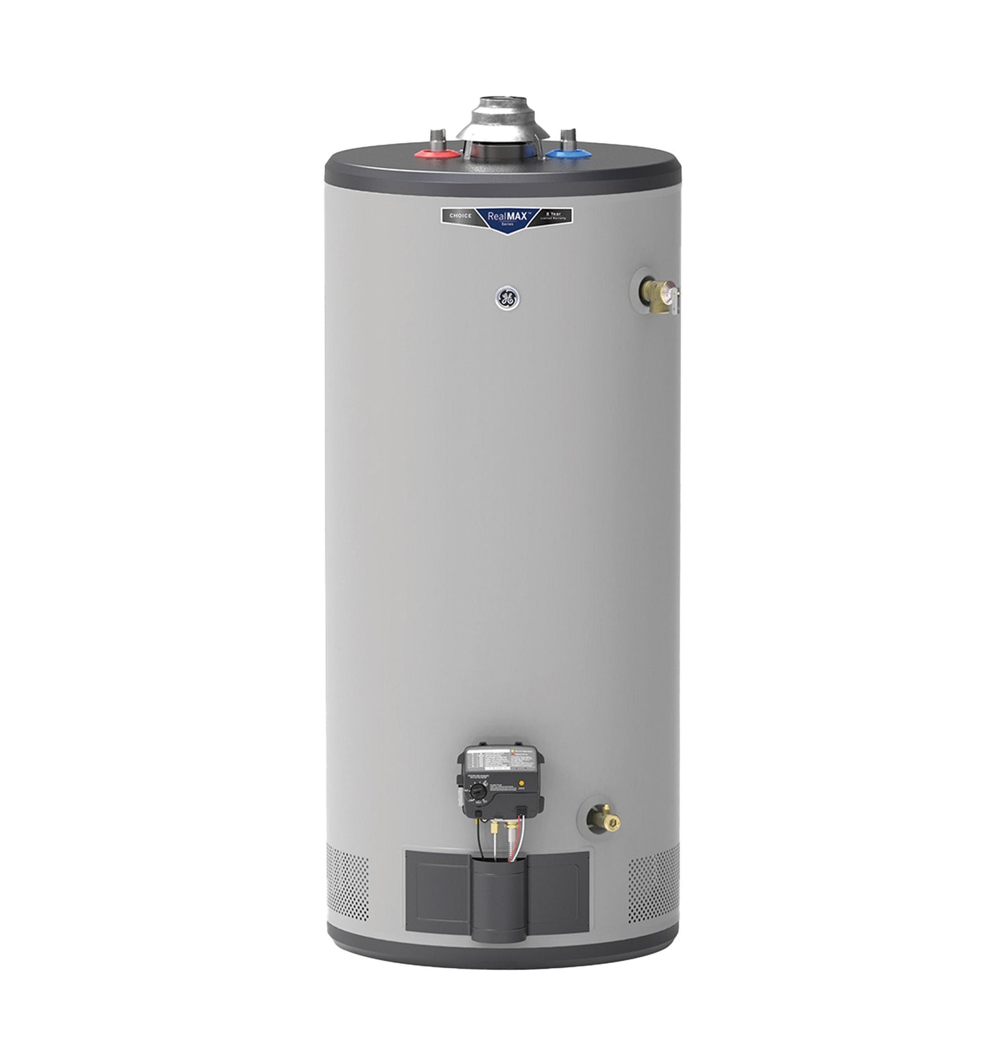 GG40S08BXR GE RealMAX Choice 40-Gallon Short Natural Gas Atmospheric Water Heater