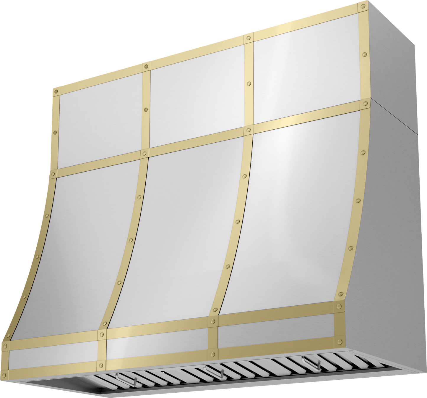 Zephyr BKDC14812ASG Duct Cover Banding Kit, 48in x 12in, Satin Gold