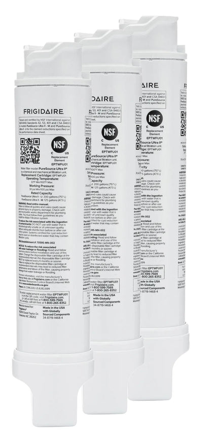 Frigidaire EPTWFU013PAK PureSource Ultra® II Water and Ice Refrigerator Filter - Set of 3