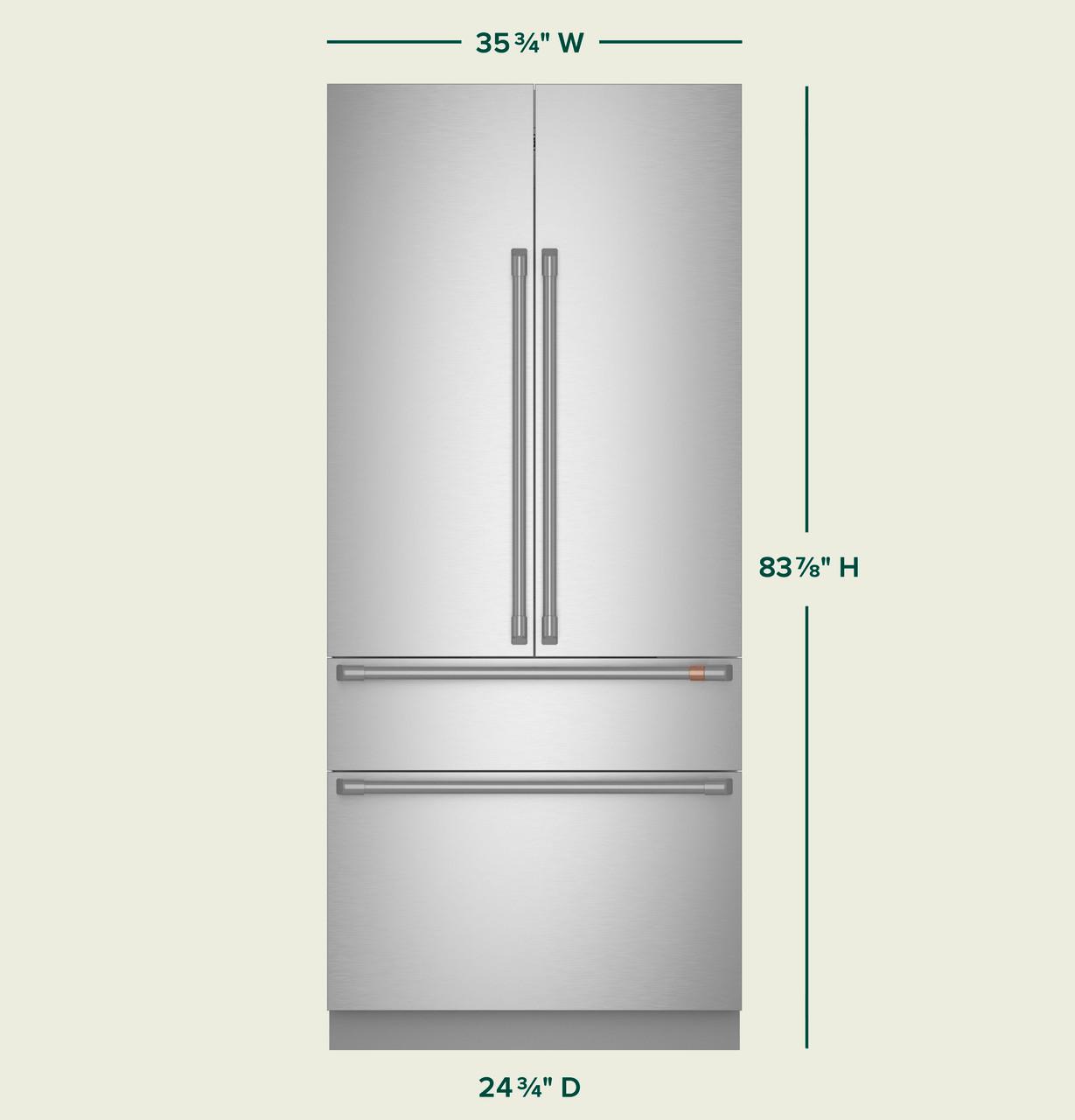 Cafe CIP36NP2VS1 CAF(EBACK)™ 36" Integrated French-Door Refrigerator