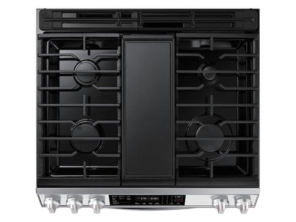 Samsung NX60CB831512 Bespoke 6.0 cu. ft. Smart Slide-in Gas Range with Air Fry & Convection in White Glass