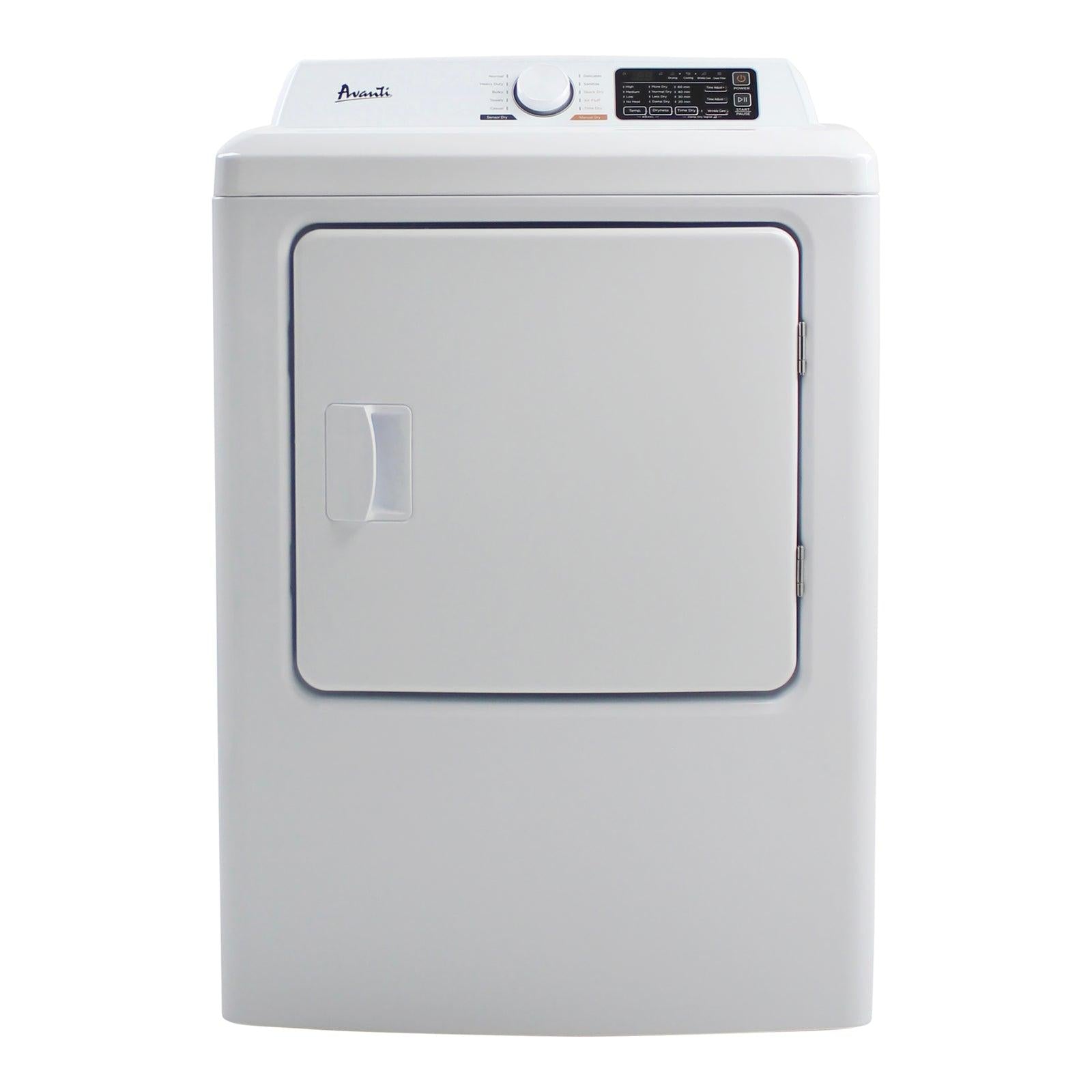 SED70D0W Avanti Front Load Electric Clothes Dryer, 7.0 cu. ft. Capacity - White / 7.0 cu. ft.