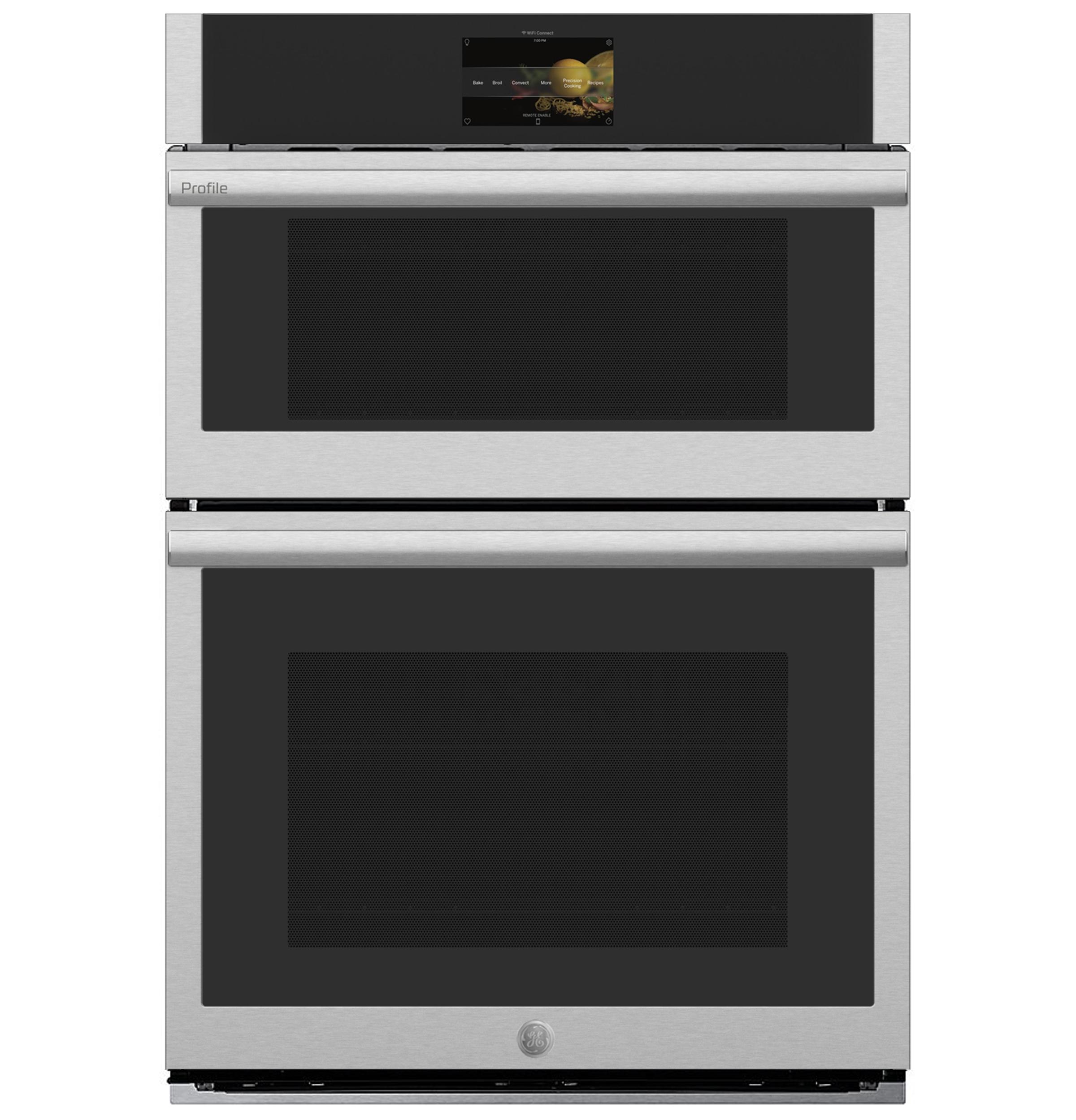 PT9900SWSS GE Profile™ 30 in. Combination Double Wall Oven with Convection, Air Fry, Steam, Sous Vide, and Advantium® Technology